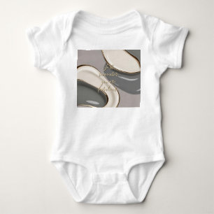Baby jersey bodysuit in stijlvolle graphics