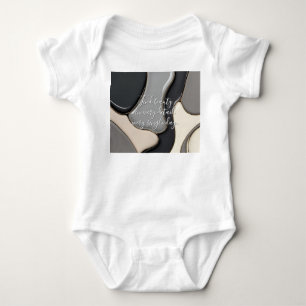 Baby jersey bodysuit in stijlvolle graphics