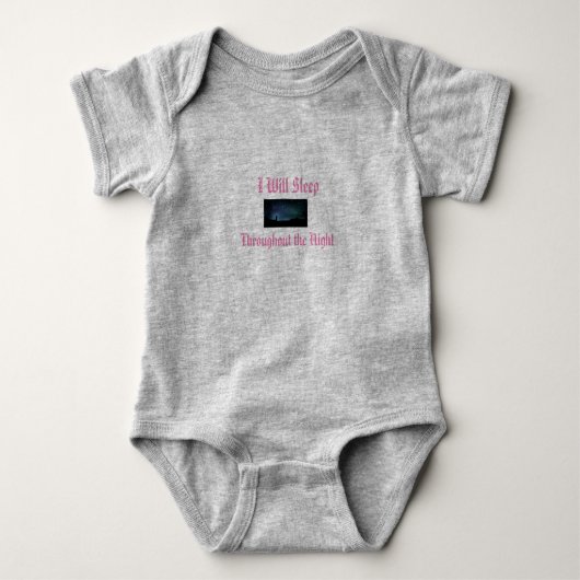 Baby Jersey Bodysuit met Slogan (Voorkant)