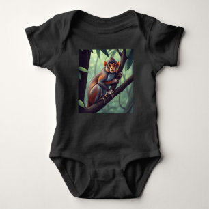 Baby Jersey Bodysuit Schattige Monkey