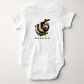 Baby Jersey Bodysuit - Schattigee hangende Baby Sl (Achterkant)