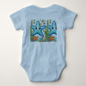 Baby Jersey Bodysuit Starfish (Achterkant)