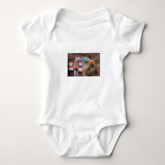Baby Jersey Bodysuit Trump en Eagle (Voorkant)