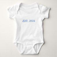 Baby Jersey Bodysuit, White Builed 2017