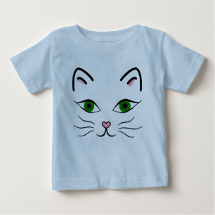 Baby Jersey T-Shirt - Kat Face