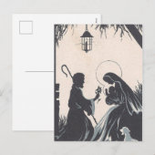  Baby Jesus Born Feestdagenkaart (Voorkant / Achterkant)