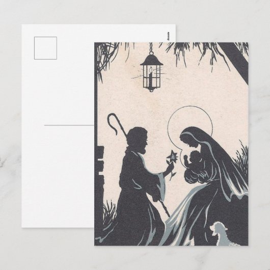  Baby Jesus Born Feestdagenkaart (Voorkant / Achterkant)