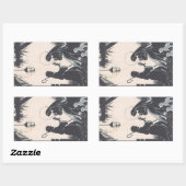  Baby Jesus Born Rechthoekige Sticker (Vel)