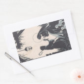  Baby Jesus Born Rechthoekige Sticker (Envelop)