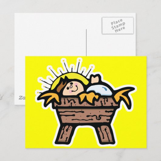 baby jesus briefkaart (Voorkant / Achterkant)