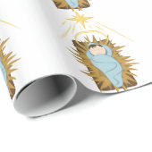 Baby Jesus Cadeaupapier (Rol Hoek)