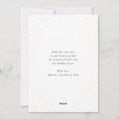 Baby Jesus Christelijke Kerstmis Feestdagenkaart (Achterkant)