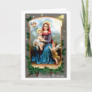Baby Jesus Christmas Greeting Feestdagen Kaart