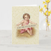 Baby Jesus Christmas Spiritual Bouquet Prayers Kaart (Gele Bloem)