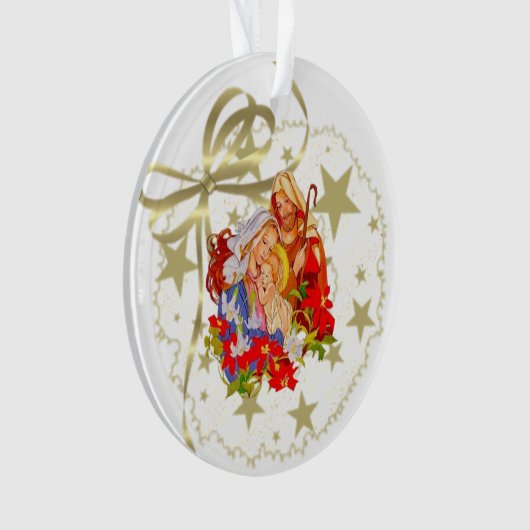 Baby Jesus Circle Tree Ornament (voorkant)