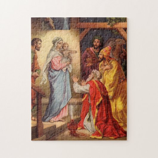  Baby Jesus en de 3 Koningen Legpuzzel (Verticaal)
