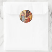  Baby Jesus en de 3 Koningen Ronde Sticker (Tas)
