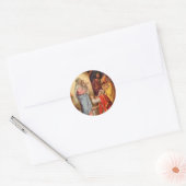  Baby Jesus en de 3 Koningen Ronde Sticker (Envelop)