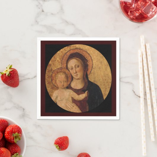 Baby Jesus en Mary under and Arch Servetten (Insitu)