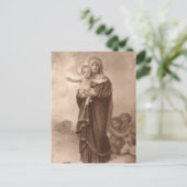Baby Jesus en Moeder Maria Briefkaart (Staand voorkant)