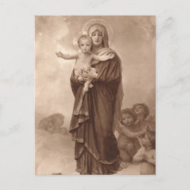 Baby Jesus en Moeder Maria Briefkaart