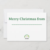 Baby Jesus Enwreathed Feestdagenkaart (Achterkant)