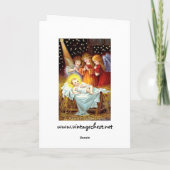 Baby Jesus Feestdagen Kaart (Achterkant)