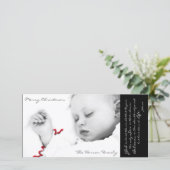 Baby Jesus Feestdagenkaart (Staand voorkant)