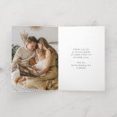 Baby Jesus Geboorte Christelijk Folie Feestdagenkaart (Binnenlaag)