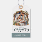 Baby Jesus Geboorte Gift Labels Cadeaulabel (Voorkant)