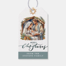 Baby Jesus Geboorte Gift Labels