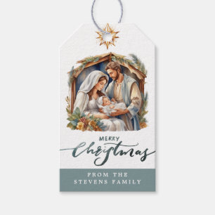 Baby Jesus Geboorte Gift Labels Cadeaulabel
