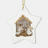 Baby Jesus Geboorte Ornament (Links)