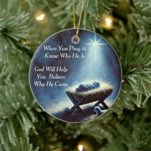 Baby Jesus Geboorte Ornament