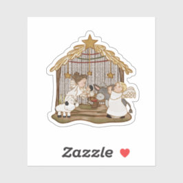 Baby Jesus Geboorte Sticker
