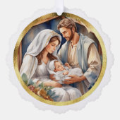 Baby Jesus | Geboorte vakantie Kaart (Voorkant)