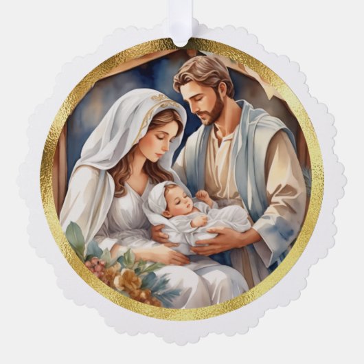 Baby Jesus | Geboorte vakantie Kaart (Voorkant)