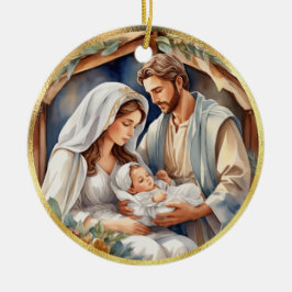 Baby Jesus | Geboorte vakantie Kaart Keramisch Ornament