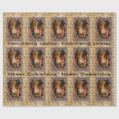 Baby Jesus Geboren om Victoriaans te redden Cadeaupapier (Vlak)