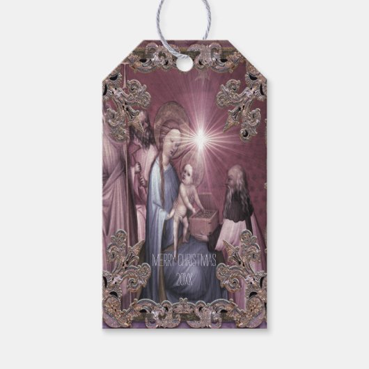 Baby Jesus Gifts brengen Cadeaulabel (Voorkant)