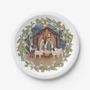 Baby Jesus in de Manger Nativity Paper Bord
