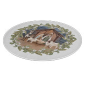 Baby Jesus in de Manger Nativity Snijplank (Hoek)