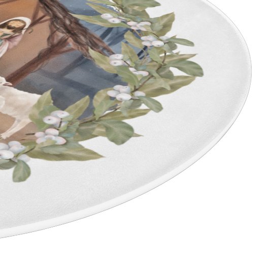 Baby Jesus in de Manger Nativity Snijplank (Hoek)