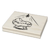 Baby Jesus in een kribbe patroon kunststempel Rubberstempel (Stempel)