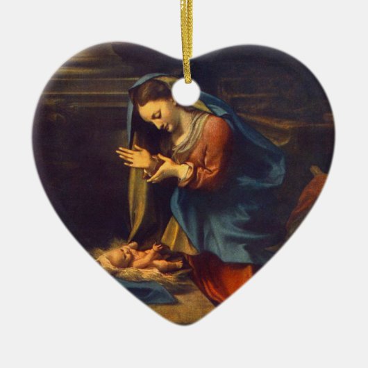 BABY JESUS KERAMISCH ORNAMENT (Voorkant)