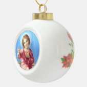 Baby Jesus Kerstversiering Keramische Bal Ornament (Rechts)