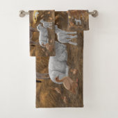 Baby Jesus Manger Heilige Kerstnacht Bad Handdoek (Insitu)