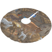 Baby Jesus Manger Heilige Kerstnacht Kerstboom Rok (Gekanteld)