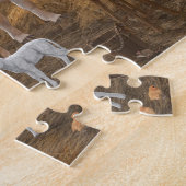 Baby Jesus Manger Heilige Kerstnacht Legpuzzel (Zijkant)