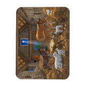 Baby Jesus Manger Heilige Kerstnacht Magneet (Verticaal)